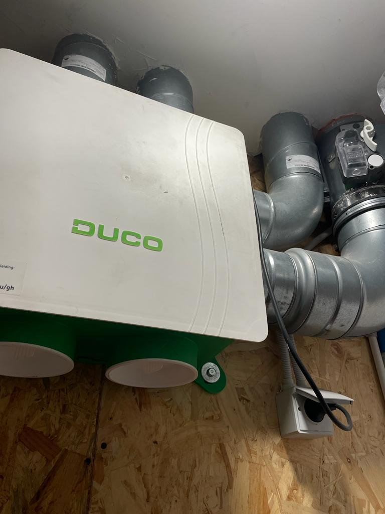 Installation ventilation simple flux